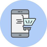 Online Shoping Vector icon