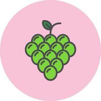 Grapes Vector icon