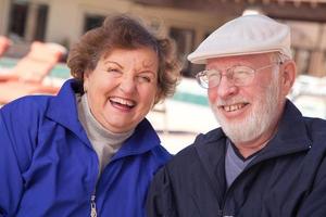 Happy Senior Adult Couple photo