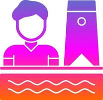 Bodyboarding Vector Icon Design