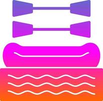 Rafting Vector Icon Design