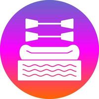 Rafting Vector Icon Design