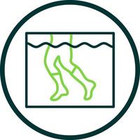 Aqua Jogging Vector Icon Design