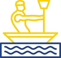 Canoeing Vector Icon Design