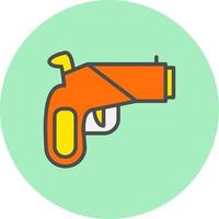 icono de vector de pistola de bengalas