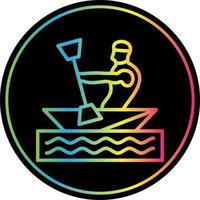 Kayaking Vector Icon Design