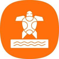 Sea Turtle Vector Icon Design