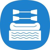 Rafting Vector Icon Design