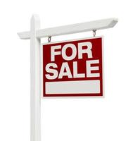 Home For Sale Real Estate Sign with Clipping Path photo