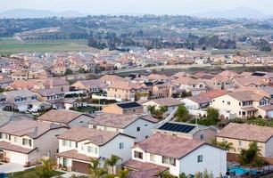 vista de los tejados del vecindario foto