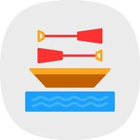 Rowing Vector Icon Design