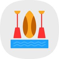 Paddleboarding Vector Icon Design