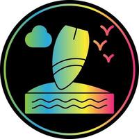 Surfboard Vector Icon Design