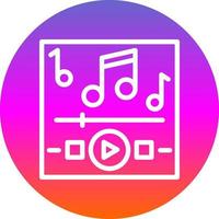 Music Playing Vector Icon Design
