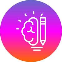 Creative Brain Vector Icon Design