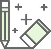 Eraser Vector Icon Design