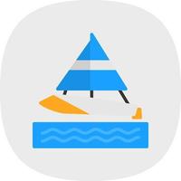 Monsoon Cup Vector Icon Design