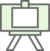 Canvas And Easel Vector Icon Design