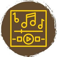 Music Playing Vector Icon Design