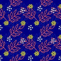Seamless of Floral Doodle Pattern vector