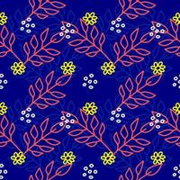 Seamless of Floral Doodle Pattern vector