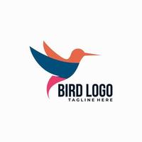 pájaro logo icono vector aislado