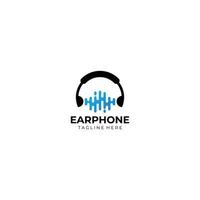 earphone logo icon vector isolated