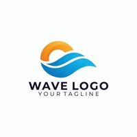 wave logo icon vector isolated