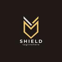 shield logo icon vector isolated