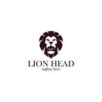 lion head logo icon vector isolated