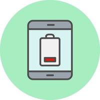 Battery Low Vector Icon