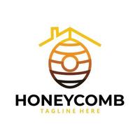 vector de icono de logotipo de miel aislado