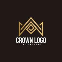 crown logo icon vector isolated