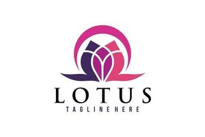 lotus logo icon vector isolated