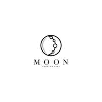 moon logo icon vector isolated