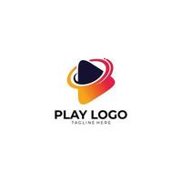 play logo icon vector isolated