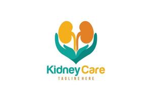 kidney care logo icon vector isolated