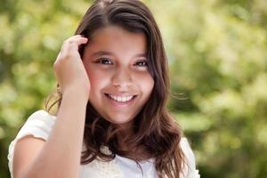 Cute Happy Girl in the Park photo