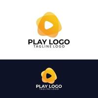 play logo icon vector isolated