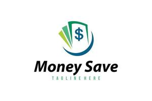 vector de icono de logotipo de ahorro de dinero