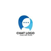 vector de icono de logotipo de chat aislado