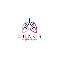 lungs logo icon vector isolated