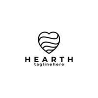 heart logo icon vector isolated