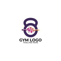 vector de icono de logotipo de gimnasio aislado