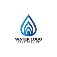 vector de icono de logotipo de agua aislado