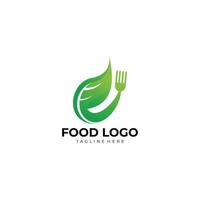 eco comida logo icono vector naturaleza aislada