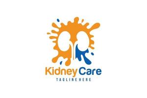 kidney care logo icon vector isolated