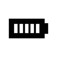 battery icon silhouette vector