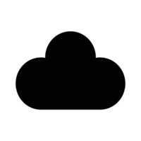 cloud icon silhouette vector