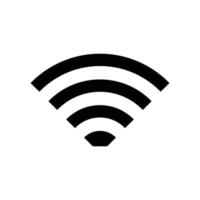 silueta de icono de señal wifi vector